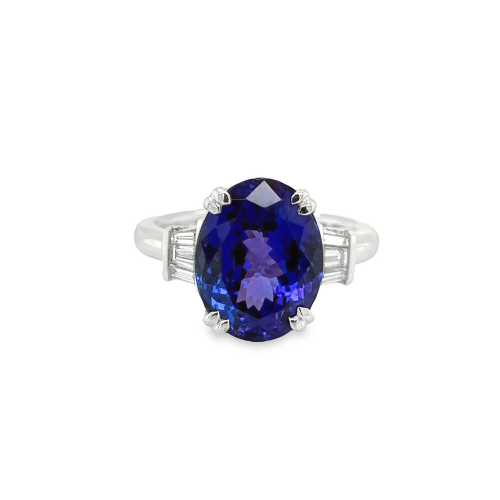 TANZANITE & DIAMOND RING