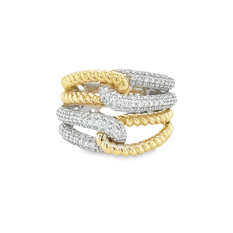 1.00ct TOTAL WEIGHT DIAMOND FASHION RING