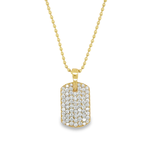 DIAMOND TAG NECKLACE