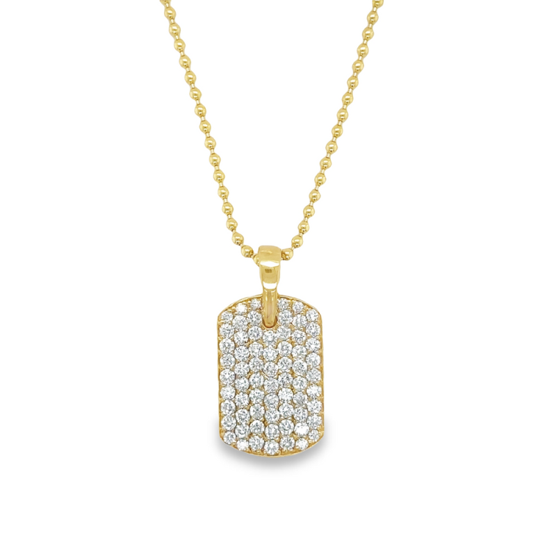 DIAMOND TAG NECKLACE
