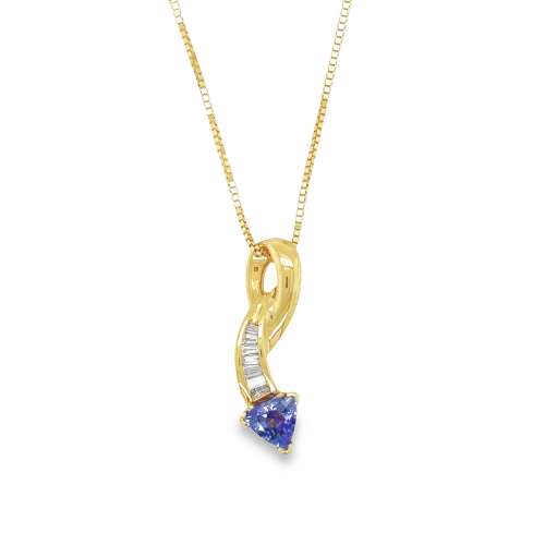 TANZANITE & DIAMOND NECKLACE