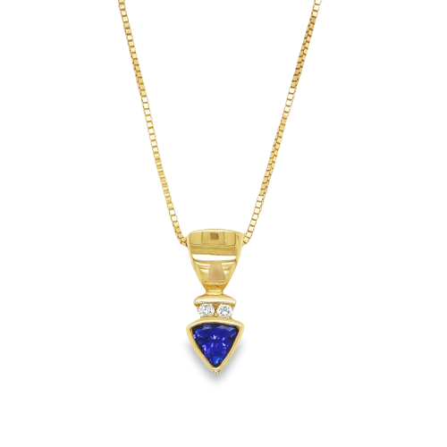 TANZANITE & DIAMOND NECKLACE