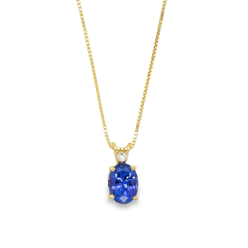 TANZANITE & DIAMOND NECKLACE
