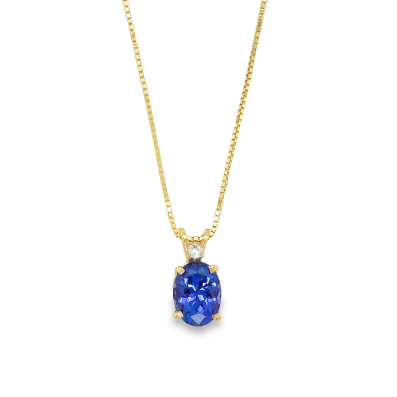 TANZANITE & DIAMOND NECKLACE