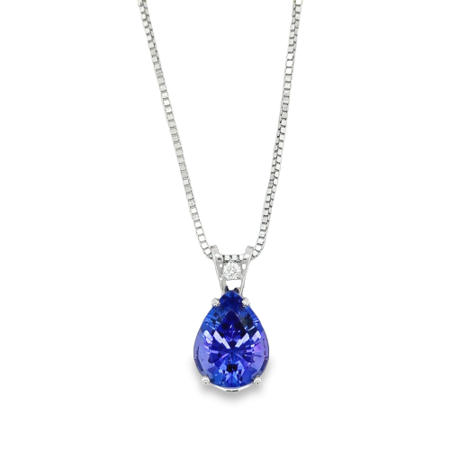 TANZANITE & DIAMOND NECKLACE