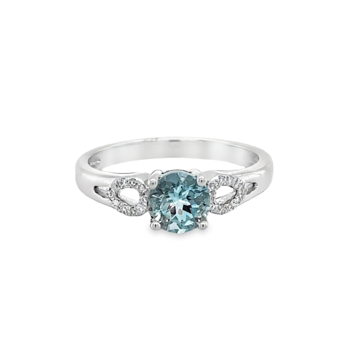 AQUA & DIAMOND RING