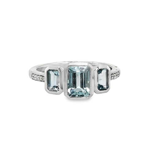 AQUA & DIAMOND RING