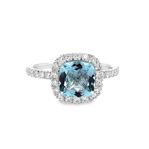 AQUA & DIAMOND RING