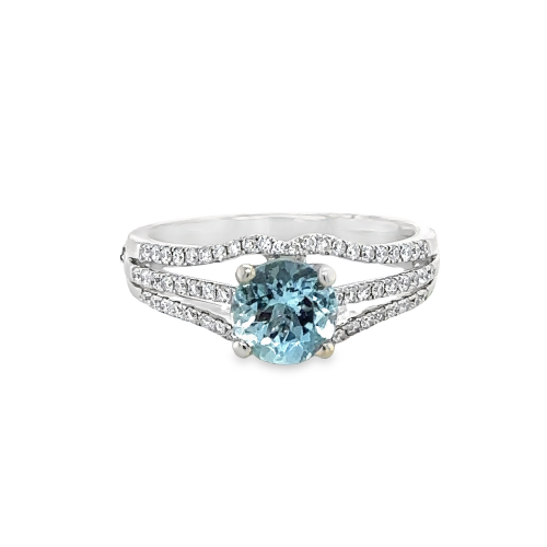 AQUA & DIAMOND RING