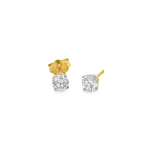 0.63ct TOTAL WEIGHT DIAMOND STUD EARRINGS