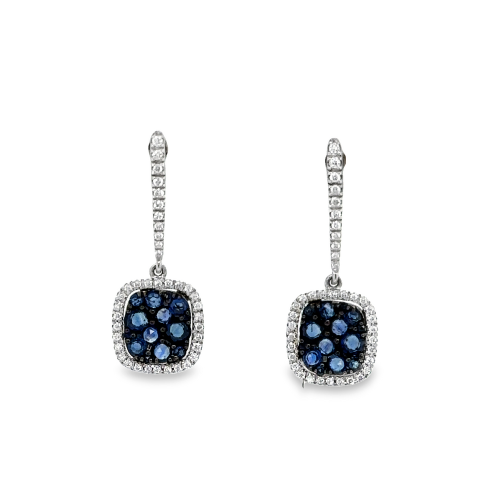 SAPPHIRE & DIAMOND EARRINGS