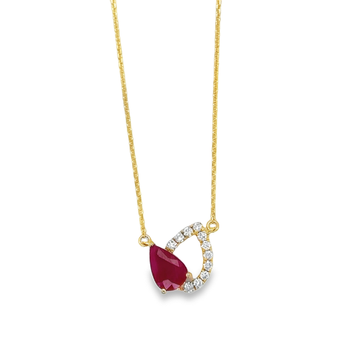 RUBY & DIAMOND NECKLACE