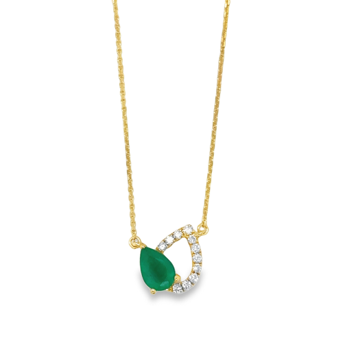 EMERALD & DIAMOND NECKLACE