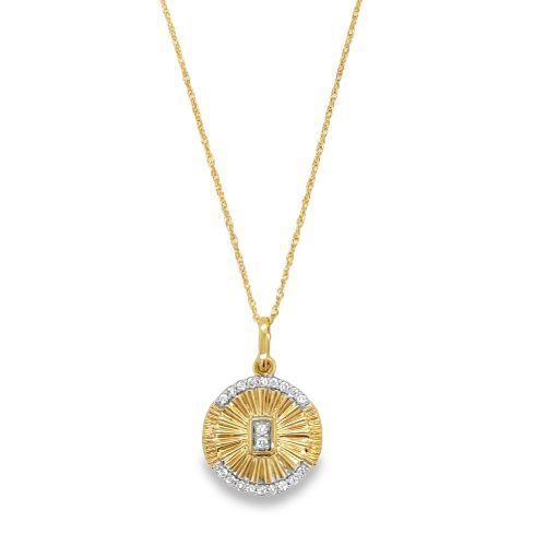 DIAMOND DISC NECKLACE