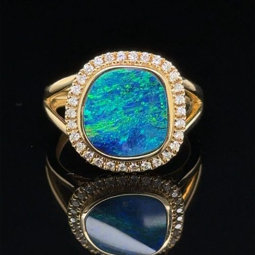 OPAL & DIAMOND RING