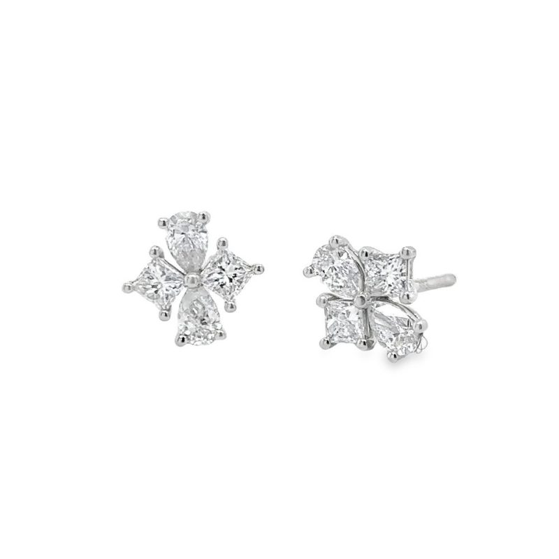 DIAMOND CLUSTER EARRINGS