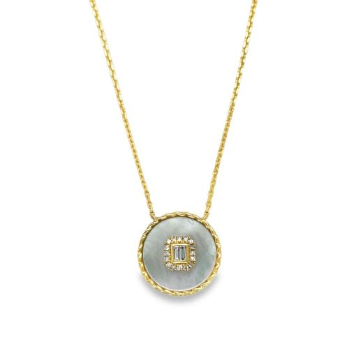 DIAMOND & MOP NECKLACE