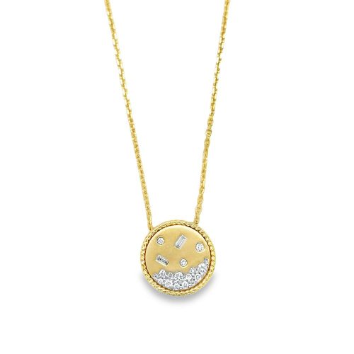 DIAMOND DISC NECKLACE