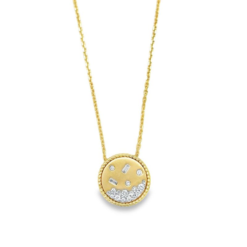 DIAMOND DISC NECKLACE