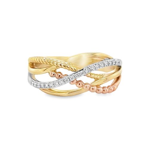 0.10ct TOTAL WEIGHT DIAMOND FASHION RING