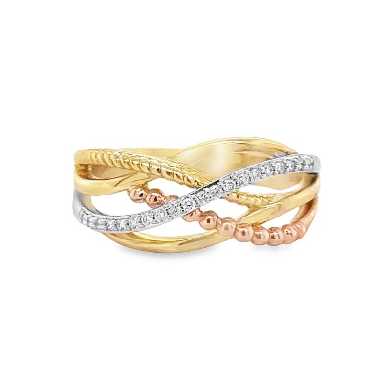 0.10ct TOTAL WEIGHT DIAMOND FASHION RING