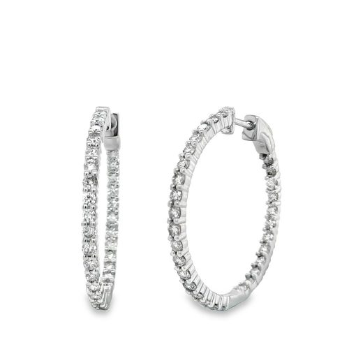 DIAMOND HOOP EARRINGS