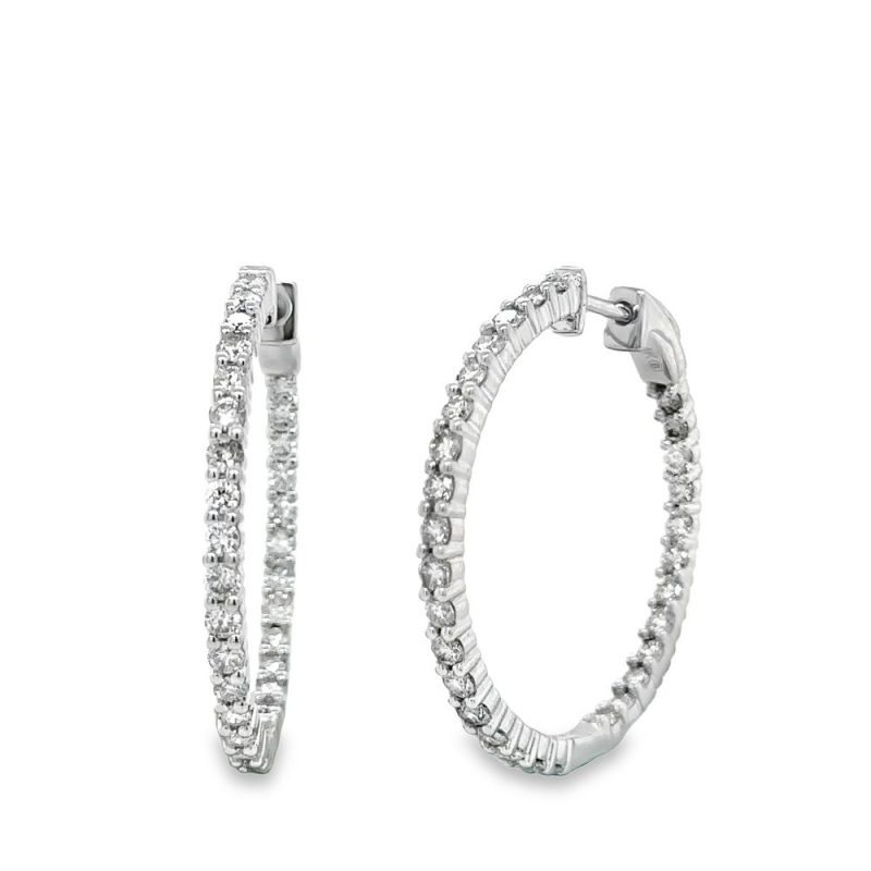 DIAMOND HOOP EARRINGS