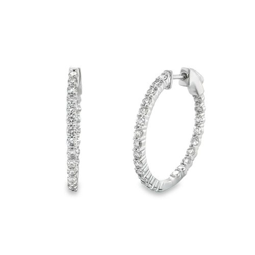 DIAMOND HOOP EARRINGS