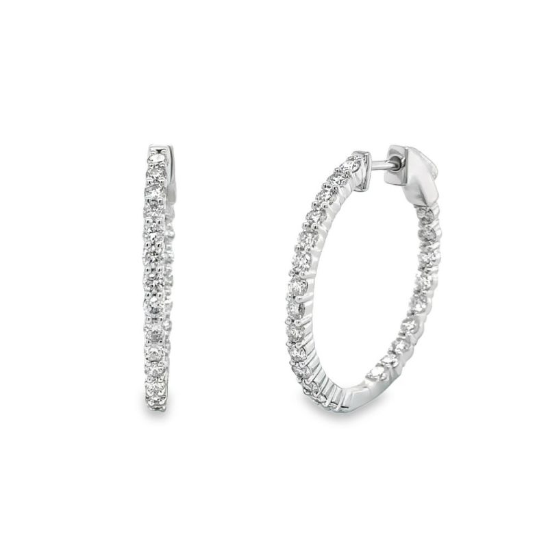 DIAMOND HOOP EARRINGS