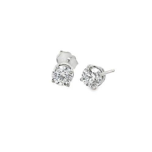 1.20ct TOTAL WEIGHT DIAMOND STUD EARRINGS