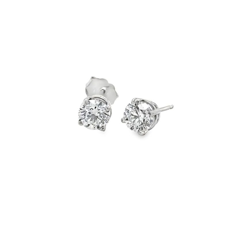1.20ct TOTAL WEIGHT DIAMOND STUD EARRINGS
