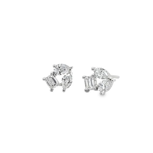 DIAMOND CLUSTER EARRINGS