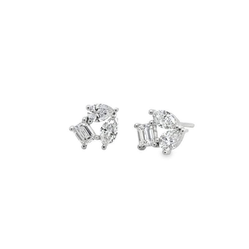DIAMOND CLUSTER EARRINGS