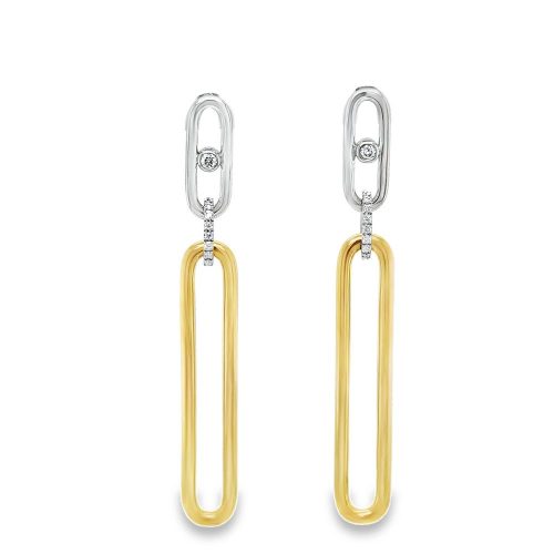 DIAMOND DANGLE DROP EARRINGS