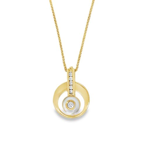 PEARL & DIAMOND NECKLACE