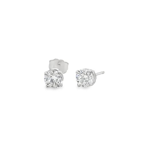 1.24ct TOTAL WEIGHT DIAMOND STUD EARRINGS