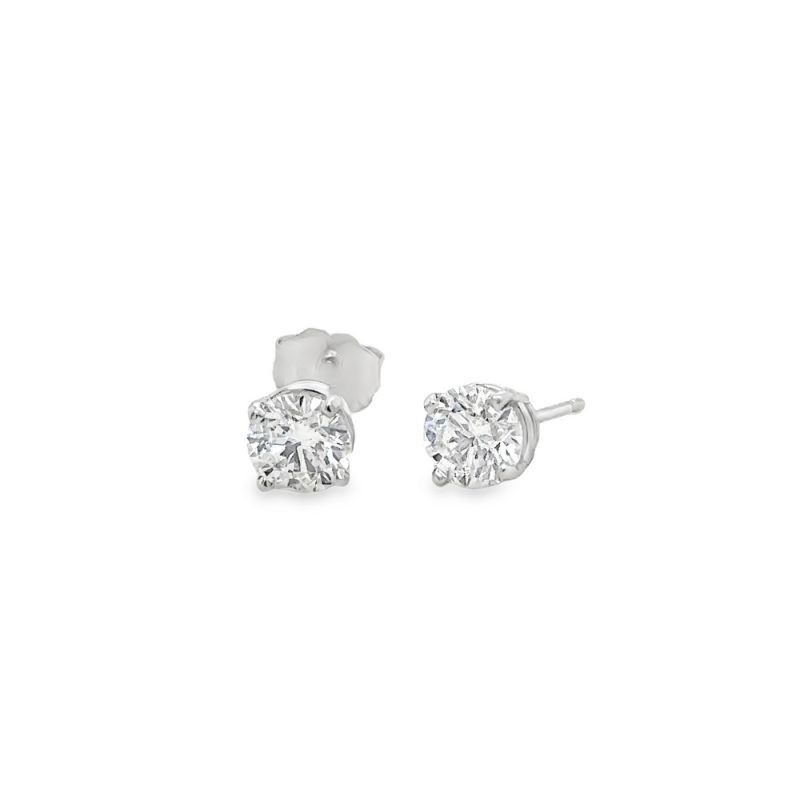 1.24ct TOTAL WEIGHT DIAMOND STUD EARRINGS
