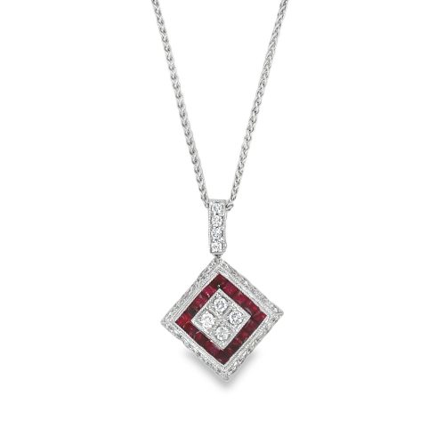 RUBY & DIAMOND NECKLACE