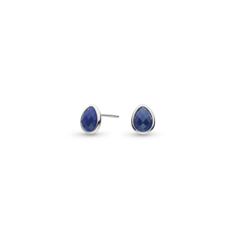 COAST PEBBLE AZURE GEMSTONE STUD EARRINGS