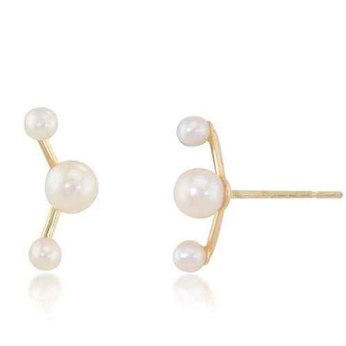2-4mm PEARL STUD EARRINGS