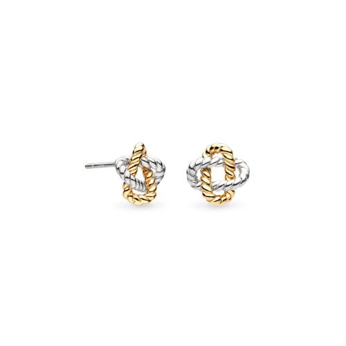 MARINA ROPE KNOT GOLDEN STUD EARRINGS