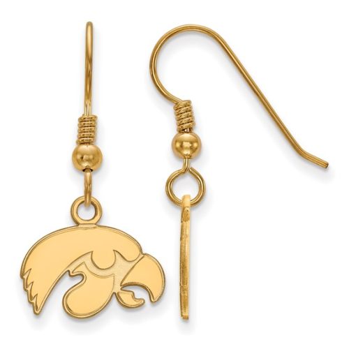 GOLD PLATED TIGERHAWK DANGLE EARRINGS