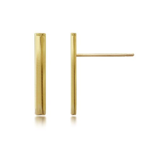 POLISHED STICK STUD EARRINGS