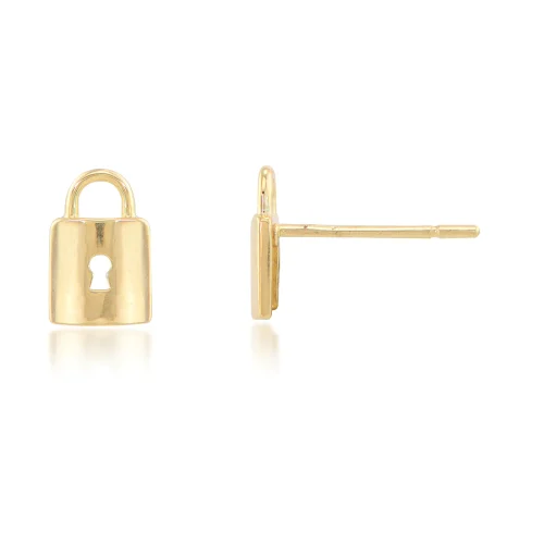 PADLOCK STUD EARRINGS