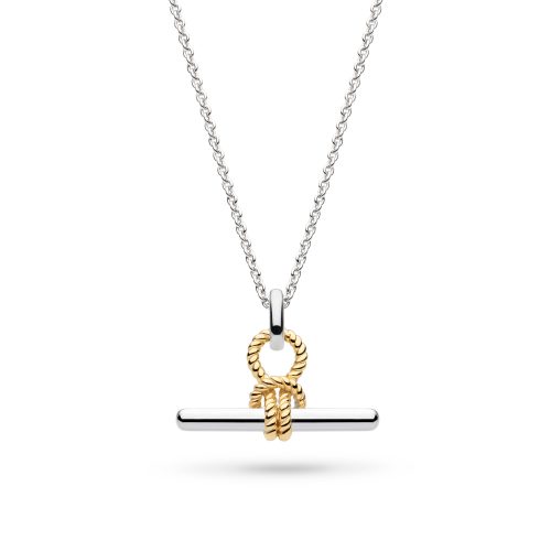 MARINA ROPE KNOT T-BAR GOLDEN NECKLACE