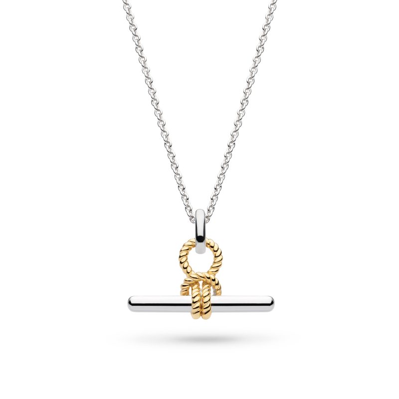 MARINA ROPE KNOT T-BAR GOLDEN NECKLACE