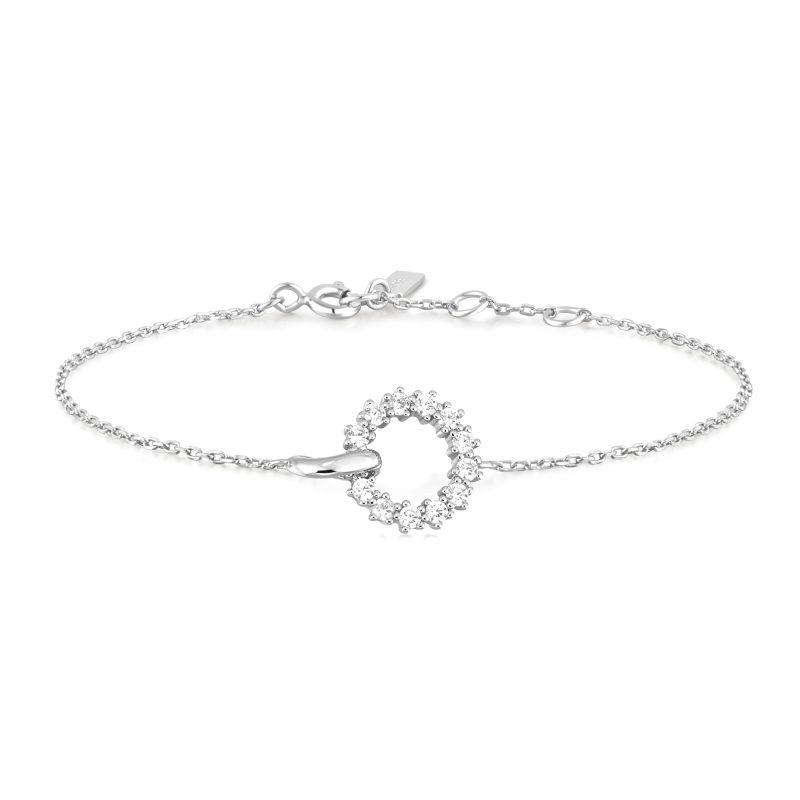 MISS TWINKLE INTERLINKED CIRCLES PAVE BRACELET