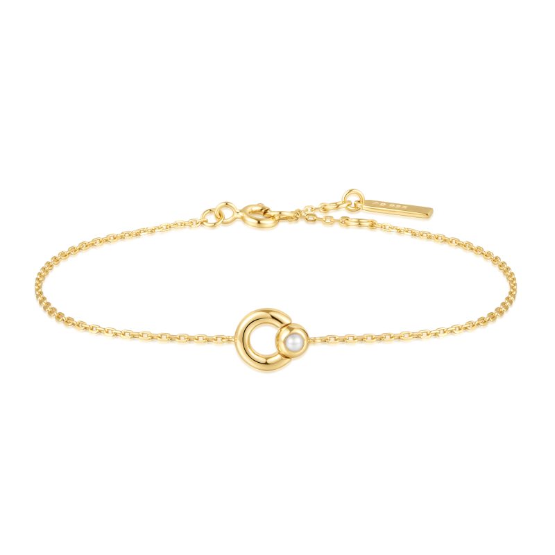 CHIC CREATOR HOOP FRESHWATER PEARL BRACELET
