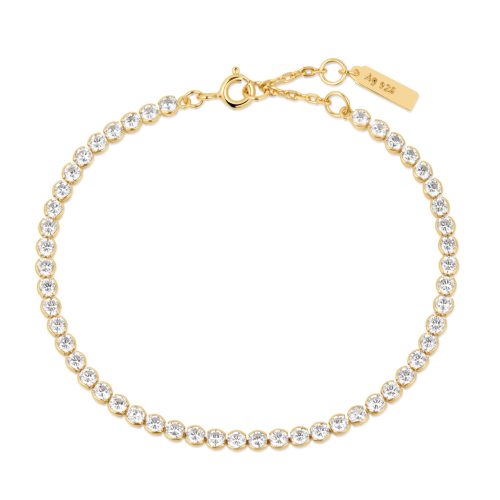 CHIC CREATOR CZ ROW BEZEL SET BRACELET