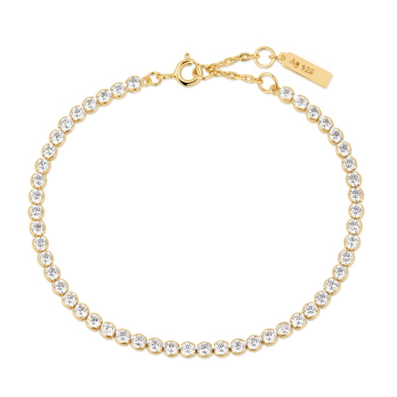 CHIC CREATOR CZ ROW BEZEL SET BRACELET